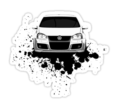 work.6843547.1.sticker,375x360.mk5-golf-front-v1.png